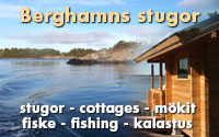 Cottages, sport fishing, sauna